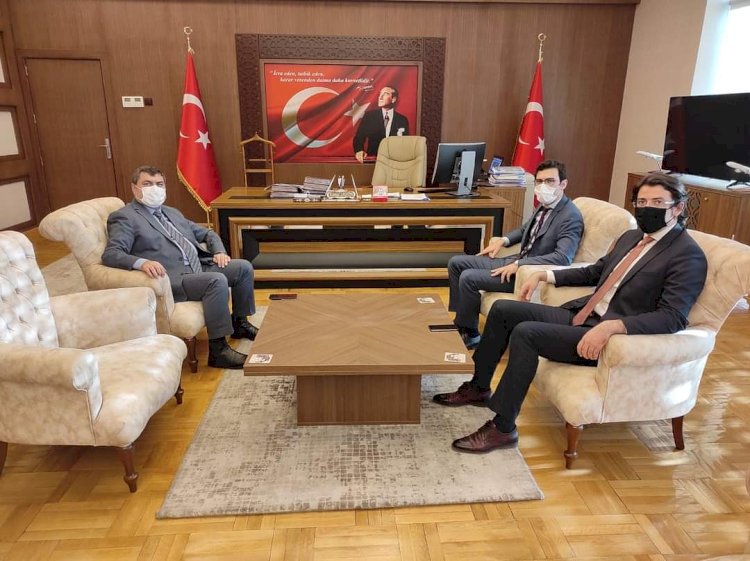 Kaymakam Şahin'e Talih ve Azgıt'tan Ziyaret