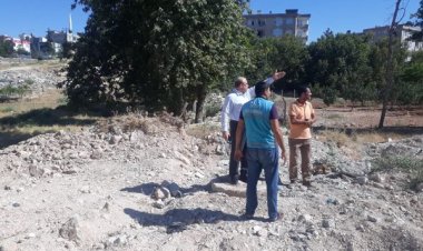 Başkan Sarı, sahadaki çalışmaları inceledi