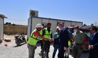 Vali Gül Nizip'te hastane inşaatını inceledi