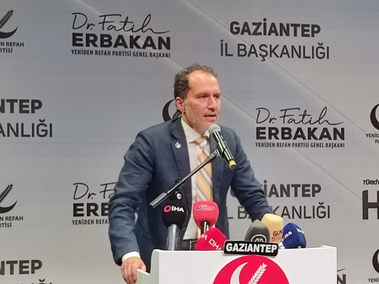 Gaziantep'te Erbakan iktidar ve muhalefeti eleştirdi 