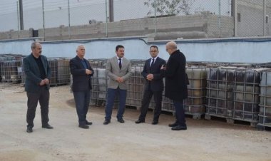 Kaymakam Çağlar akaryakıt depolama alanını ziyaret etti