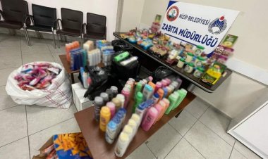 Zabıta ekipleri tarihi geçmiş ve sahte ürünlere el koydu