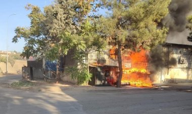 Nizip Sanayi Sitesinde Yangın