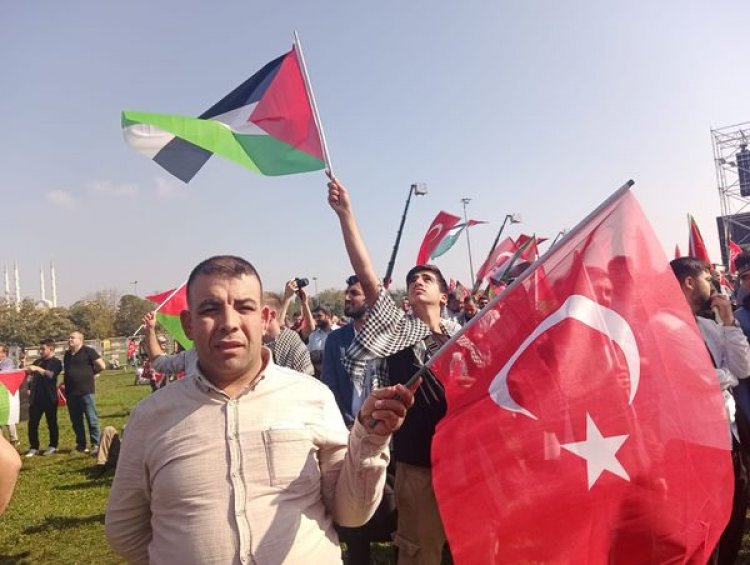 Saadet Partisi, Gelecek Partisi ve HÜDA PAR İstanbul’da “Özgür Filistin” mitingi düzenledi