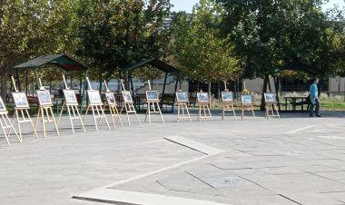 Nizip'te Gazze için yardım çadırı ve resim sergisi açıldı