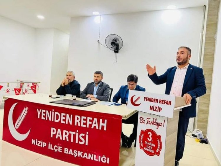 Yeniden Refah Partisi Nizip İlçe Teşkilatı, 3. Kongre Sonrası İlk Toplantısını Gerçekleştirdi