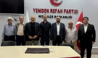 YENİDEN REFAH PARTİSİ NİZİP İLÇE TEŞKİLATINDA HAFTALIK OLAĞAN TOPLANTI