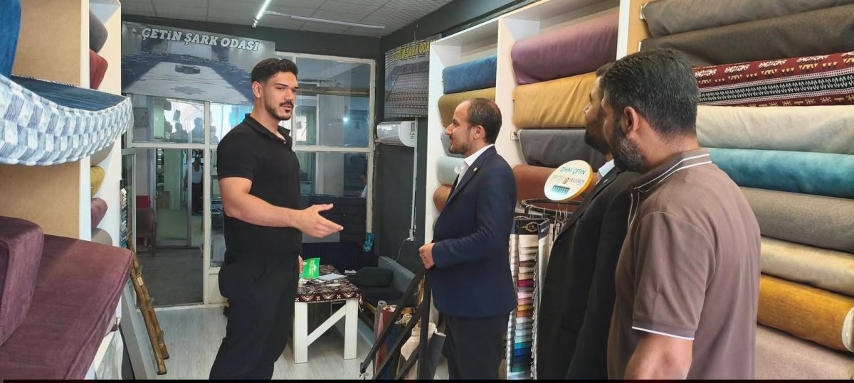 HÜDA PAR NİZİP İLÇE BAŞKANI BAYRAM ÇAKAR ESNAFI ZİYARET ETTİ: “HER ZAMAN YANINIZDAYIZ”