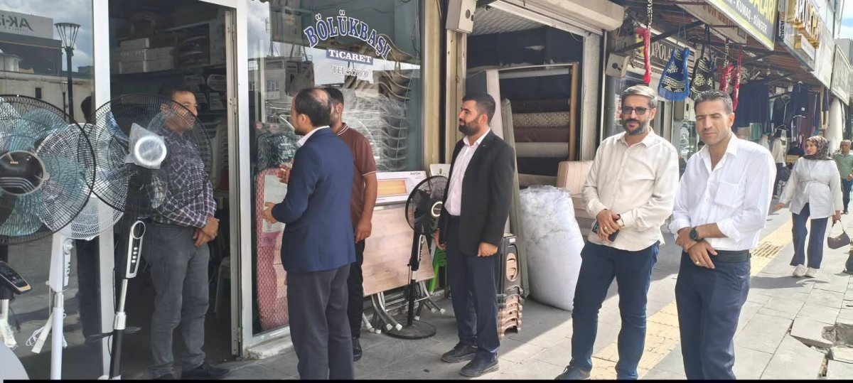 HÜDA PAR NİZİP İLÇE BAŞKANI BAYRAM ÇAKAR ESNAFI ZİYARET ETTİ: “HER ZAMAN YANINIZDAYIZ”