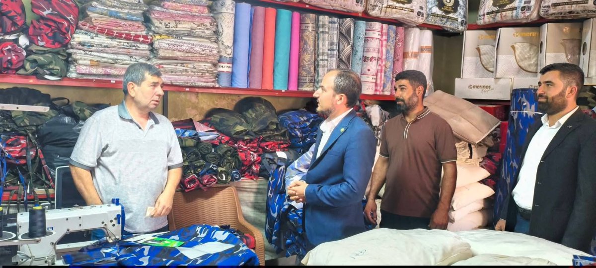 HÜDA PAR NİZİP İLÇE BAŞKANI BAYRAM ÇAKAR ESNAFI ZİYARET ETTİ: “HER ZAMAN YANINIZDAYIZ”
