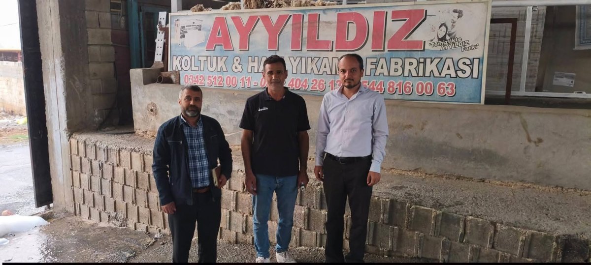 HÜDA PAR NİZİP İLÇE BAŞKANI BAYRAM ÇAKAR ESNAFI ZİYARET ETTİ: “HER ZAMAN YANINIZDAYIZ”