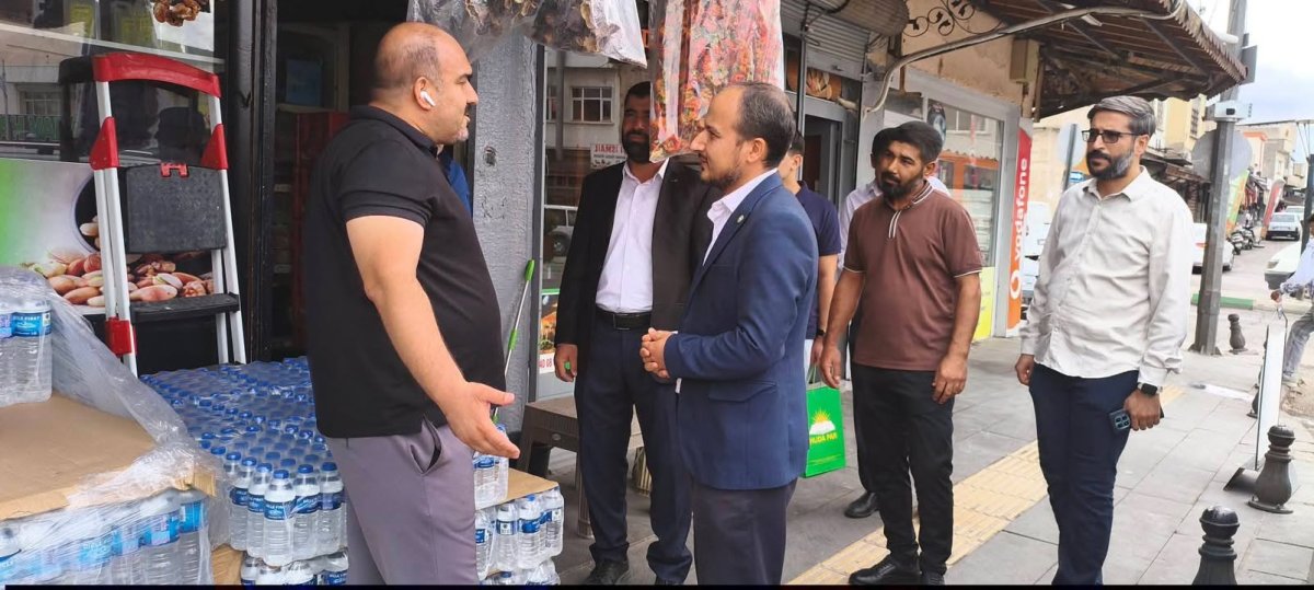 HÜDA PAR NİZİP İLÇE BAŞKANI BAYRAM ÇAKAR ESNAFI ZİYARET ETTİ: “HER ZAMAN YANINIZDAYIZ”