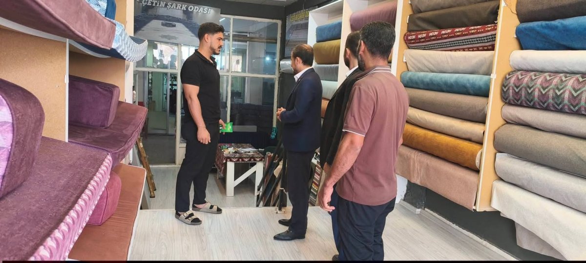 HÜDA PAR NİZİP İLÇE BAŞKANI BAYRAM ÇAKAR ESNAFI ZİYARET ETTİ: “HER ZAMAN YANINIZDAYIZ”