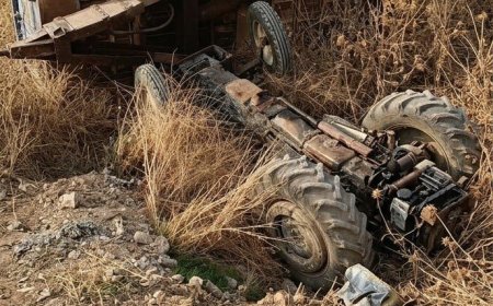 NİZİP SEKİLİ MAHALLESİ’NDE TRAKTÖR KAZASI: SÜRÜCÜ YARALANDI