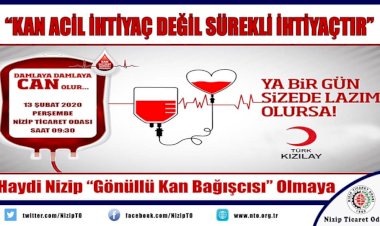 NTO’da Kan Bağışı Kampanyası Düzenlenecek