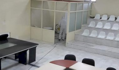 NİZİP TİCARET BORSASI DEZENFEKTE EDİLDİ