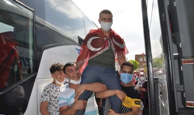 Nizip’te oyun havalı asker uğurlama