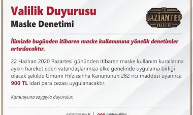 Maskesiz Gezenler 900 Lira Ödeyecek