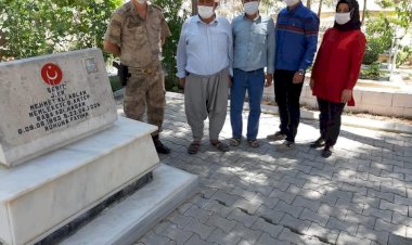 Jandarma Komutanı Diki'den Şehit Babasına Ziyaret