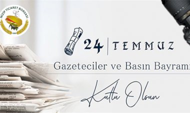 BAŞKAN İBRAHİM SARI’DAN 24 TEMMUZ BASIN BAYRAMI MESAJI