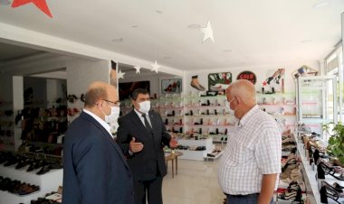 Kaymakam Şahin ve Başkan Sarı denetimde