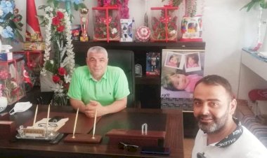 Yeni muhtardan eski muhtara örnek ziyaret...