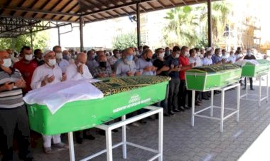 Trafik kazasında yaşamını yitiren 3 kişi son yolculuğuna uğurlandı