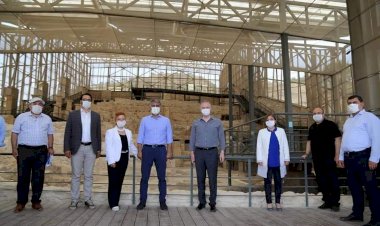 Başkan Sarı Bakan yardımcısı Alpaslan’ın incelemelerine eşlik etti