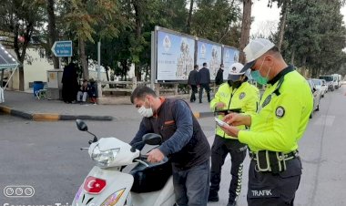 Kask takmayan motosiklet sürücülerine ceza yağdı