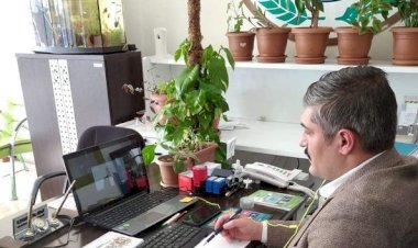 Fatih Altunses, video konferans toplantısına katıldı