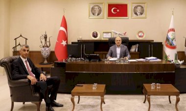 Emniyet Müdürü Yaman'dan Başkan Sarı'ya veda ziyareti