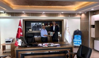 Emniyet Müdürü Yaman'dan İlçe Müftü Çiftçi'ye veda ziyareti