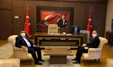 Kaymakam Bayram'dan Kaymakam Şahin'e Ziyaret 