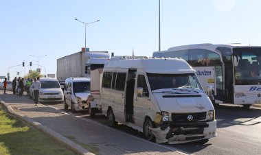 Nizip’te zincirleme trafik kazası