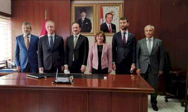 Vali Gül, Başkan Şahin'den, Karkamış Kaymakamlığına Ziyaret