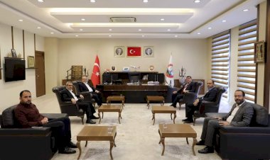 Kaymakam Şahin’den Başkan Sarı’ya veda ziyareti