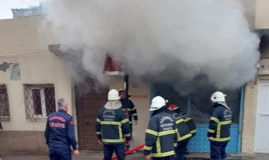 Nizip'te İş Yeri Yangını