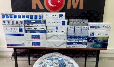 Nizip'te kaçak sigara ele geçirildi