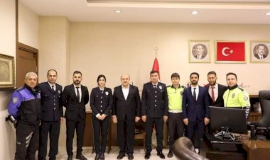 Emniyet Müdür V. Yücel'den Başkan Sarı'ya Ziyaret