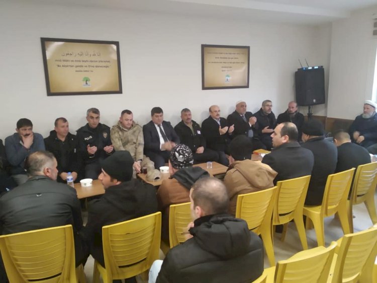 Kaymakam Şahin, Belediye Başkanı Sarı, Şehit ailesine taziye ziyaretinde bulundu