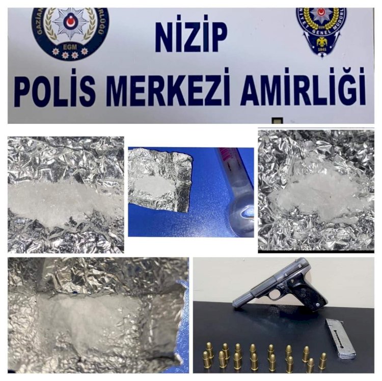 Nizip'te 7 kişide uyuşturucu 1 kişide silah yakalandı