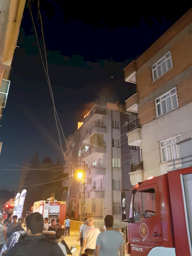 Nizip'te çocuklarını rehin alıp, evini yaktı