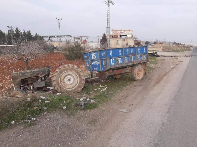 Traktörle çarpışan motosiklet sürücüsü hayatını kaybetti