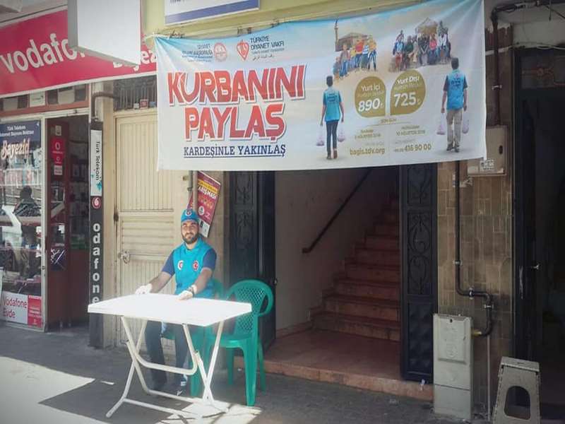 VEKALET YOLUYLA KURBAN STANDI HİZMET VERMEYE BAŞLADI