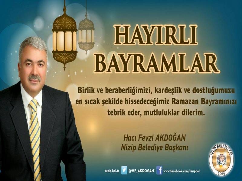 Başkan Akdoğandan Ramazan Bayramı Mesajı