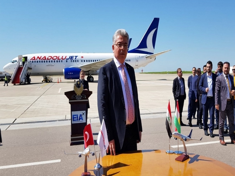 Gaziantep  Erbil Arası Uçak Seferleri Başladı